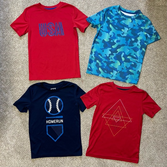 Boys size small 6/7 athletic tops shorts swim old navy cat & jack - Picture 2 of 5